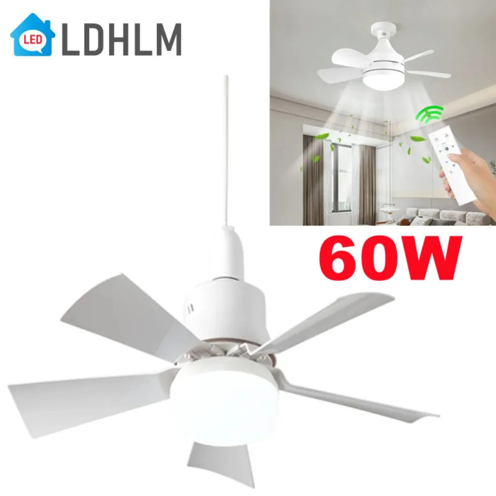 LDHLM 60W LED Ceiling Fan Light with Remote Dimming LED Ceiling Fan Light HIP