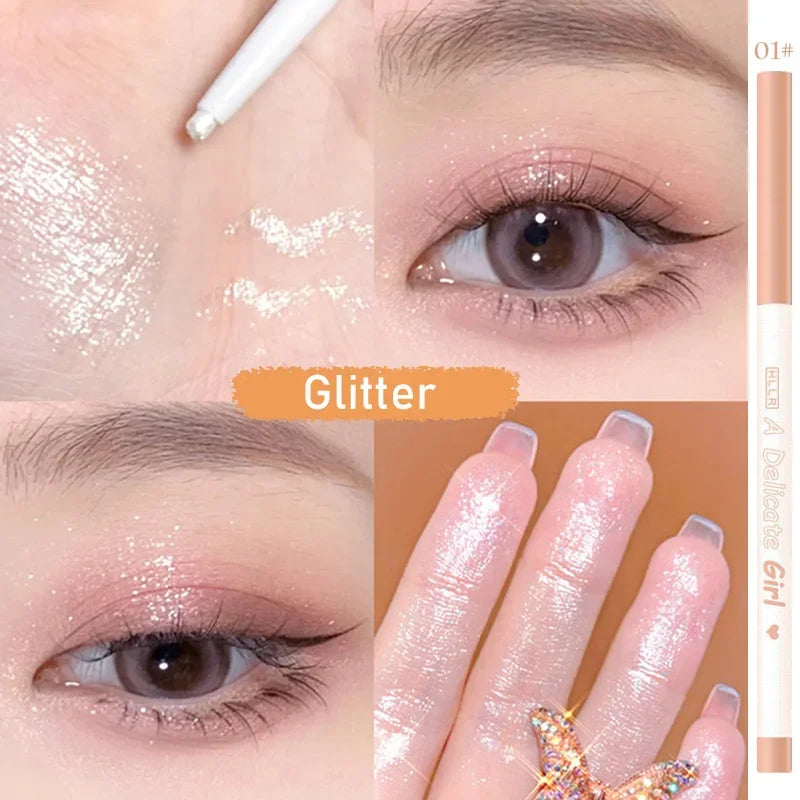 Champagne Gold Lying Silkworm Shadow Pen Natural Matte Pearlescent Water Proof Lasting Glitter Eyeliner Eye Makeup Beauty Tools HIP 01 1