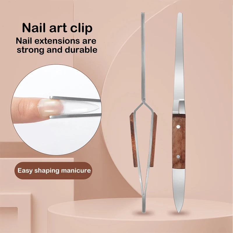 Nail Shaping Tweezers C Curve Pinching Clip – Gel Tips Nail Shaping Tool HIP