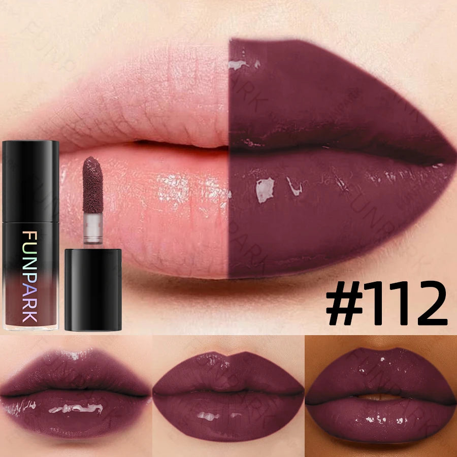 1PC Moisturizing Lip Gloss 15 Color Lip Blam Lip Oil for Lips Long Lasting Liquid Pink Red Makeup Gifts Lip Glaze High Pigment HIP 112