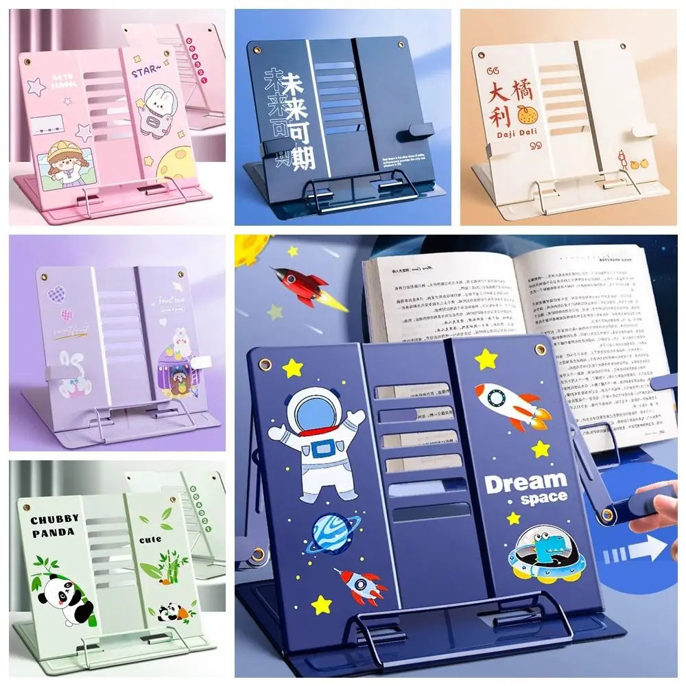 Foldable Metal Book Stand – 6-Angle Adjustable Music Score Book & Music Stand HIP