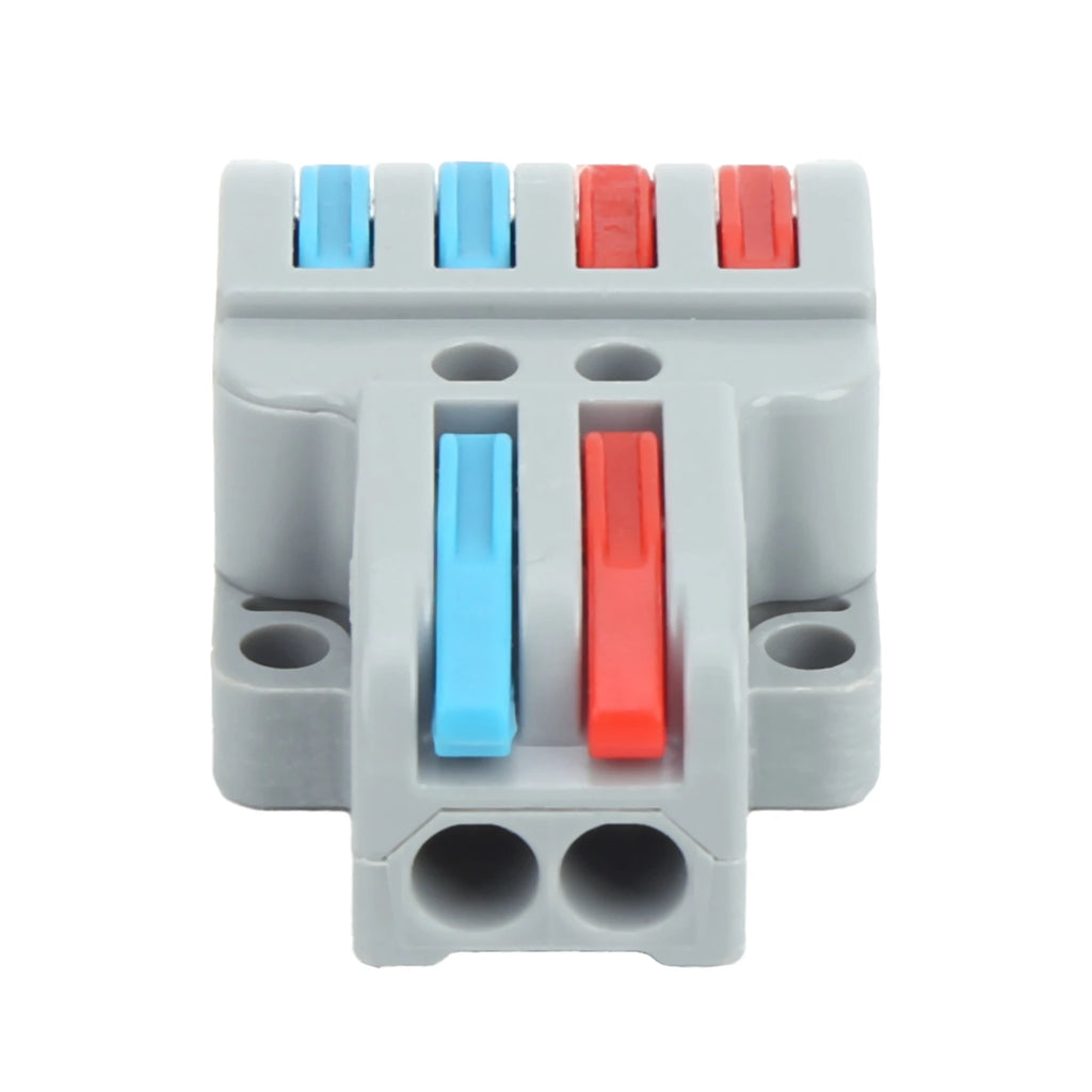 10PCS Cable Connector Color Quick Wiring 2 In 4 Out Terminal Block Connection LT‑422 Cable Connector Terminal HIP