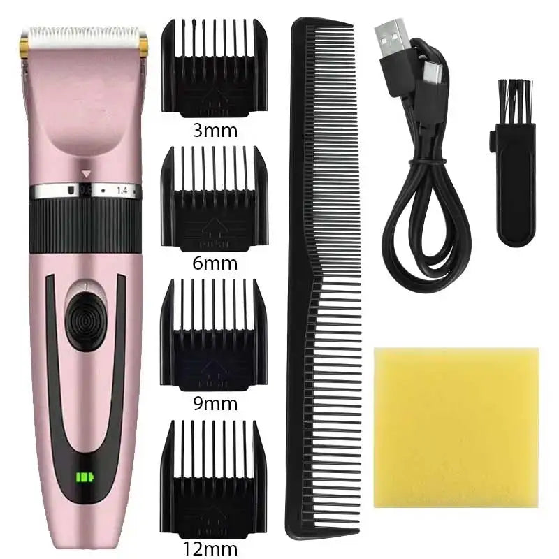 USB Rechargeable Electric Shaver & Pet Hair Clipper Electric Shaver Clipper HIP Rose Gold