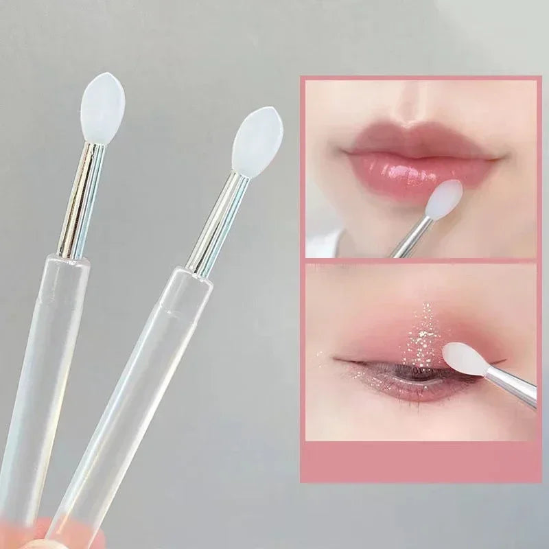Silicone Lip & Eyeshadow Brush with Dustproof Cover | HIP Silicone Makeup Brush HIP