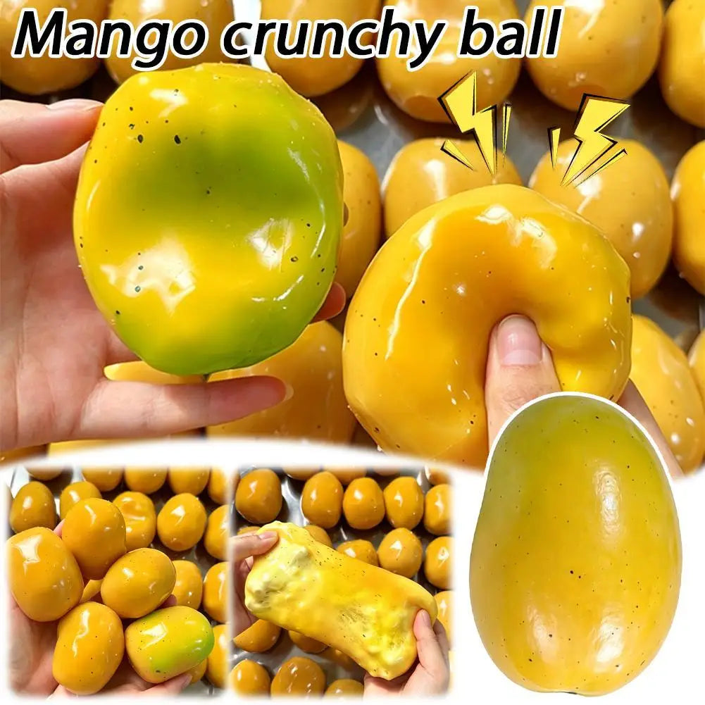 2026 DIY Temperature Adjustable Mango ASMR Building Block Pinch Ball Can Shape Decompress Toys Does Not Rebound When Squeezed HIP