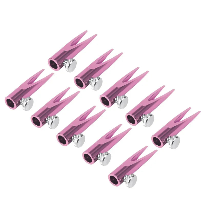 Microblading Eyebrow Pen Sharpening Tool Aluminum Alloy Eyebrow Pencil Sharper Makeup Tool Kits for Beginner Fixing Eyebrow Pen HIP 10PCS Pink