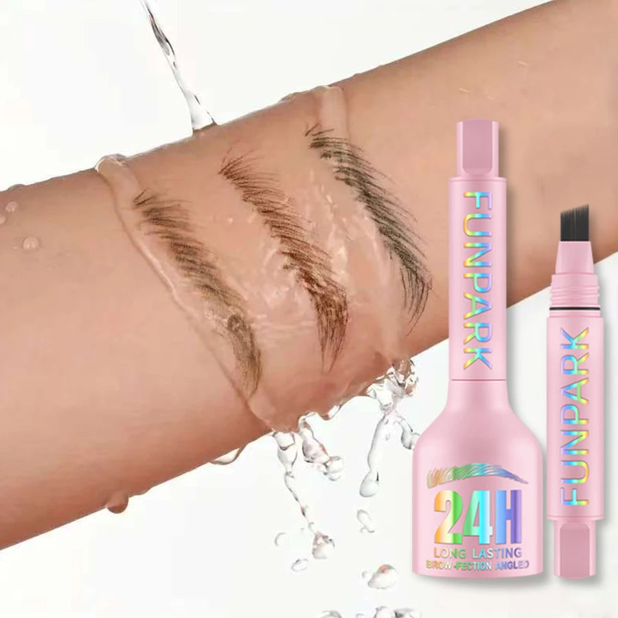 3D Dye Eyebrow Pencil Hairling Anti-smudge Waterproof 3 Colors Black Brown Brush Natural Wild Eyebrow Enhancers Cream Makeup HIP