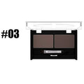 Professional Brand Eyeshadow Makeup 2 Color Waterproof Eyebrow Powder Eye Shadow Eye Brow Palette + Brush Eyebrow Enhancer HIP 03
