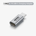 USB-C 5.1K Resistor Charging Adapter – 5V Overvoltage Safe USB-C Charging Adapter HIP 1x 5.1K-Type-C-ZJT