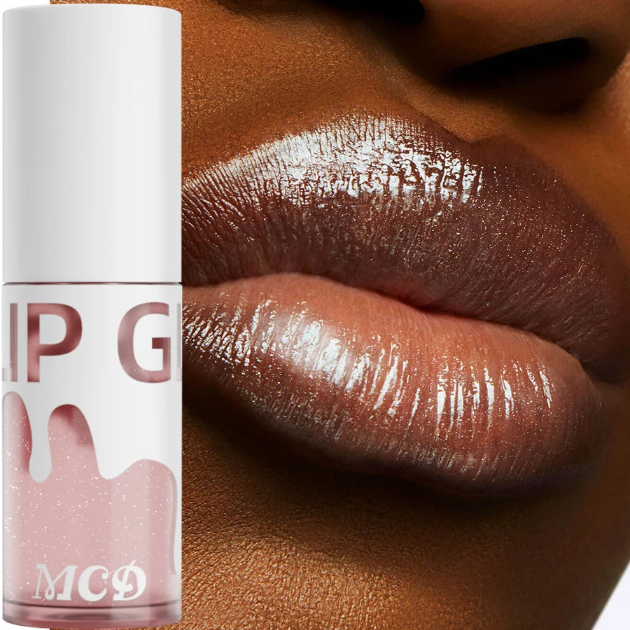 Glitter Shimmer Lip Oil – Hydrating & Plumping Tinted Gloss Tinted Lip Oil Gloss HIP