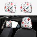 RN Registered Nurse Car Headrest Covers – 2-Pack Universal Car Headrest Cover HIP 1