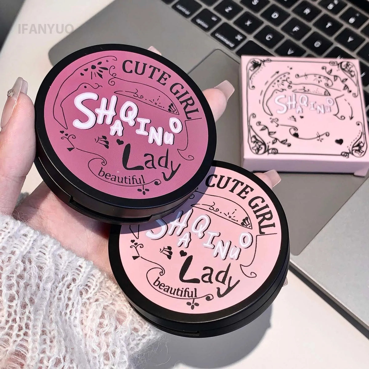Three Color Blush Palette Waterproof Long Lasting Matte Shimmer Highlighter Cotouring Not Easy To Fade Rouge Integrated Tray HIP