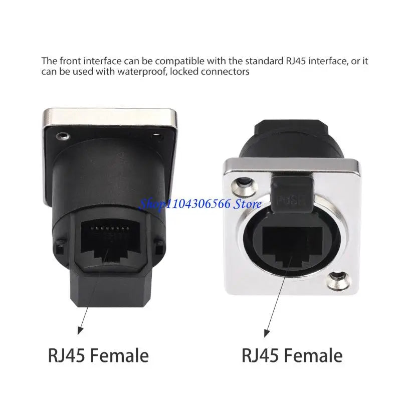RJ45 Cat6 Panel Mount Coupler – Waterproof Female Adapter Network Coupler Adapter HIP