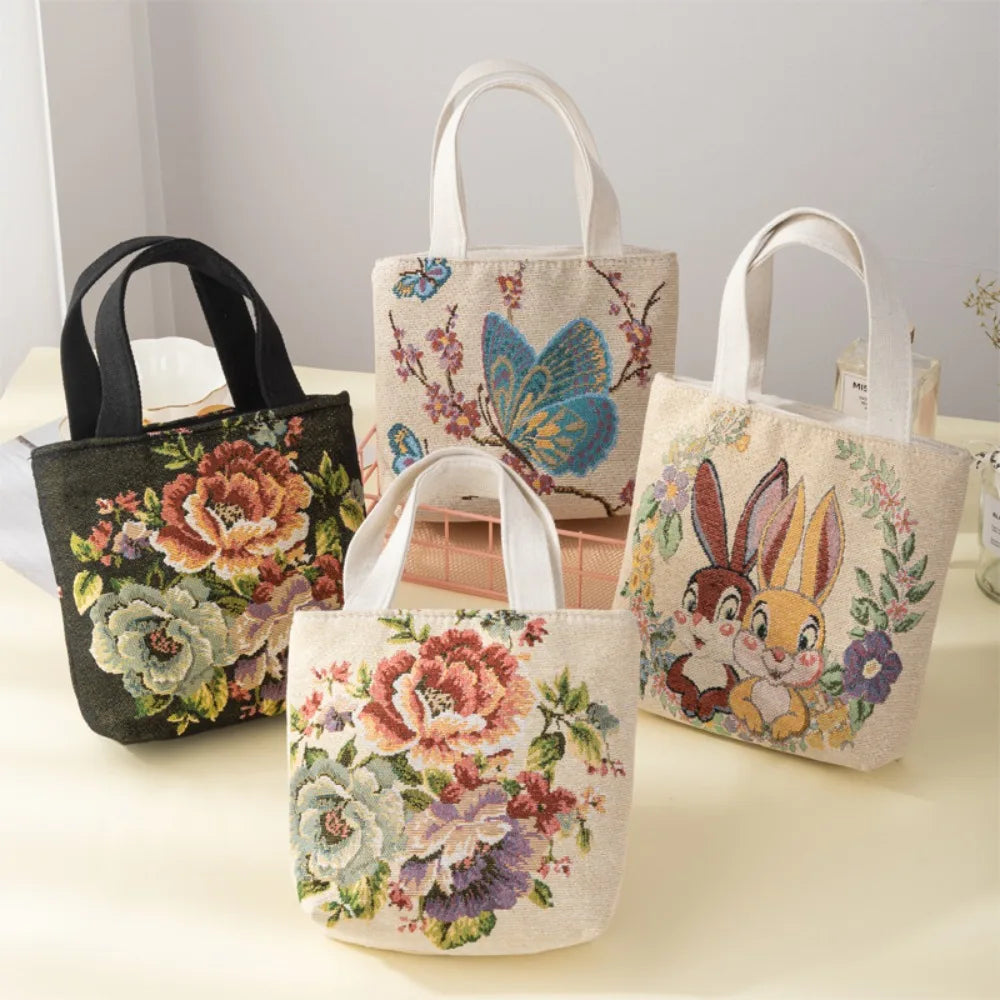 Cartoon Cat Canvas Tote Bag – Large Reusable Handbag Canvas Tote Bag HIP