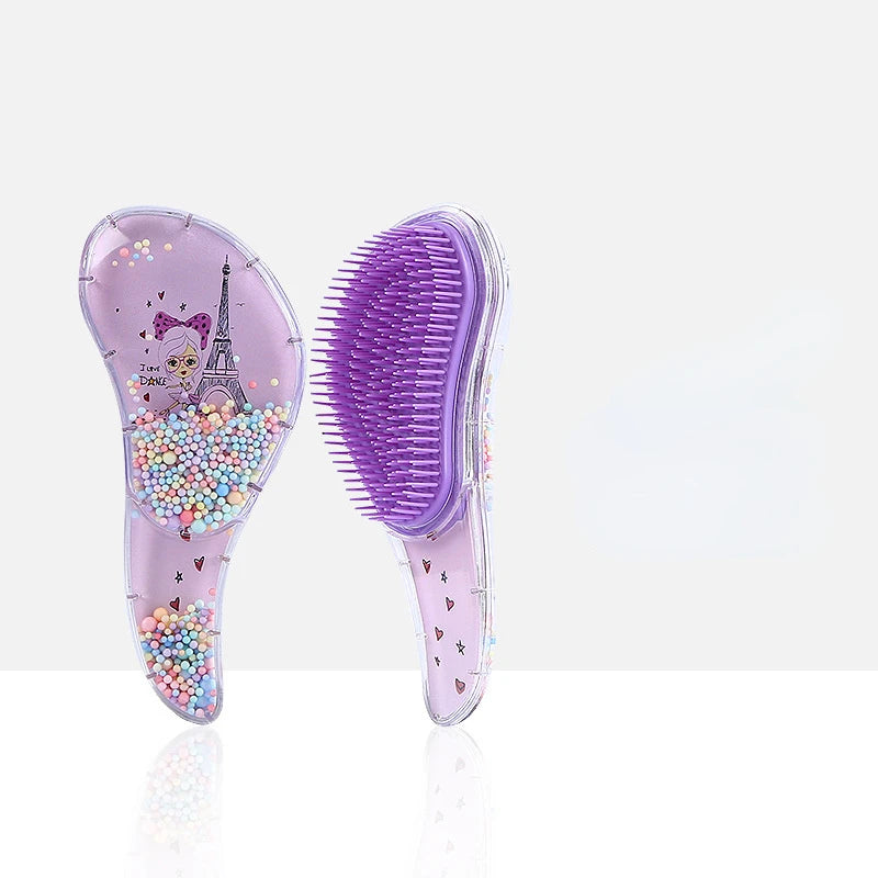 Cartoon Magic Comb Anti-static Massage Unicorn Hair Brushes Tangle Detangle Shower Massage Hairbrush Comb Salon Accessories Pink HIP NO.3