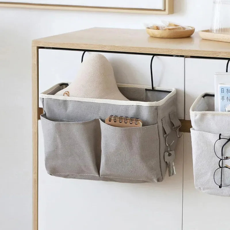 Bedside Caddy Hanging Organizer – 4-Pocket Storage Bag Hanging Bed Organizer HIP