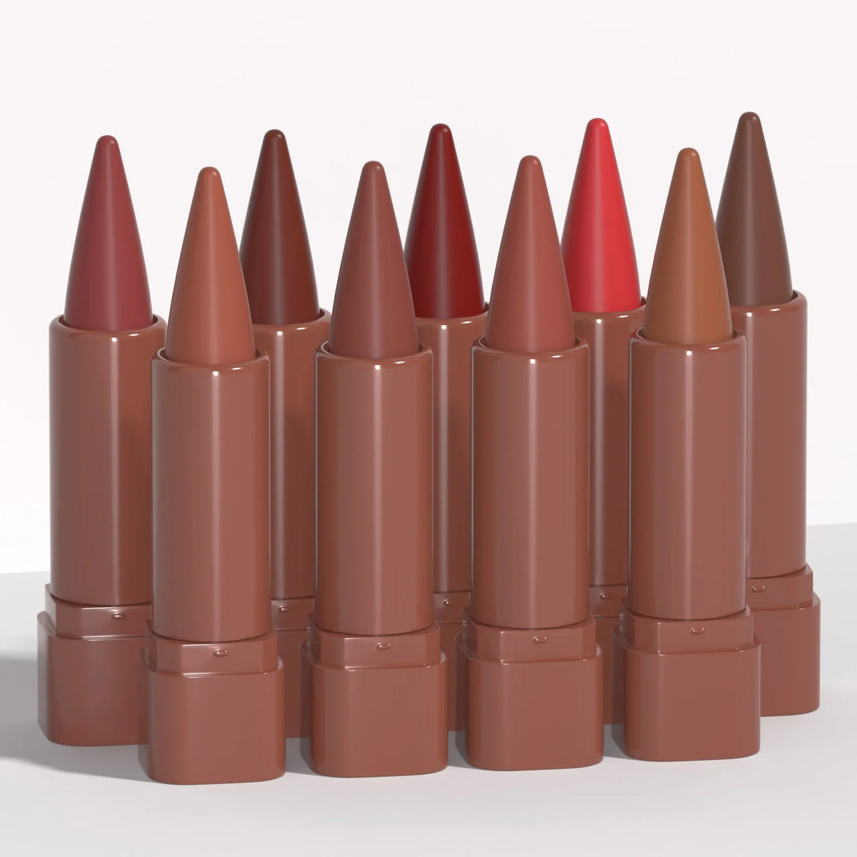 DUNUF 9-Color Gradient Matte Lip Liner Velvet Lipstick Crayon Matte Lip Liner Crayon HIP