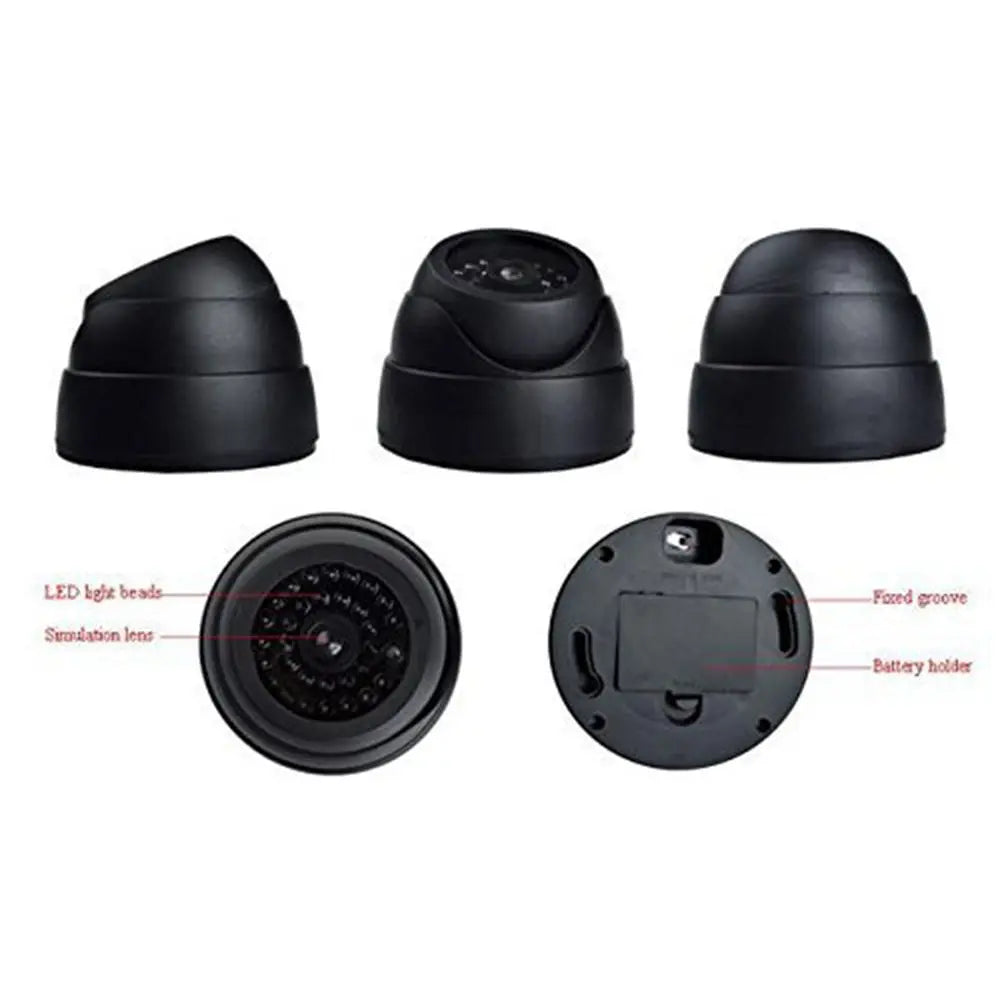 Dummy Dome Security Camera with Flashing LED – Fake CCTV Dummy Security Camera HIP
