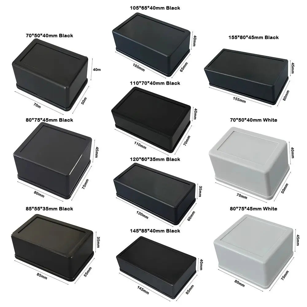 Waterproof ABS Plastic Project Enclosure Box – 10 Sizes Electronics Enclosure Box HIP
