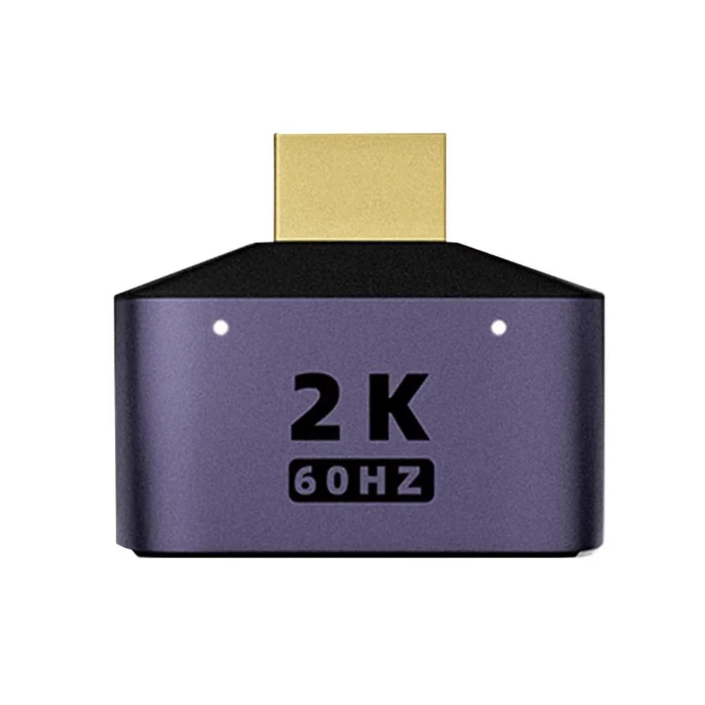 1-to-2 HDMI Splitter Adapter – 2K HD Dual Output Monitor HDMI Splitter Adapter HIP WHITE