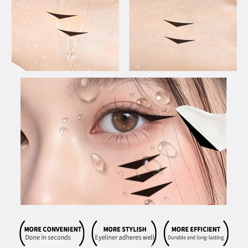 Waterproof Lower Eyelash Stamp Set New Easy To Use Quick Dry Eye Liner Portable 0.01mm Tip Lower Lash Stamp With Ink 2 In 1 HIP