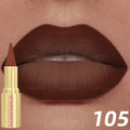 9 Colors Gradient Lipstick Matte Lip Liner Pen Velvet Finish Smooth Sexy Red Brown Lip Makeup Gifts for Dfined and Elegant Lips HIP 105