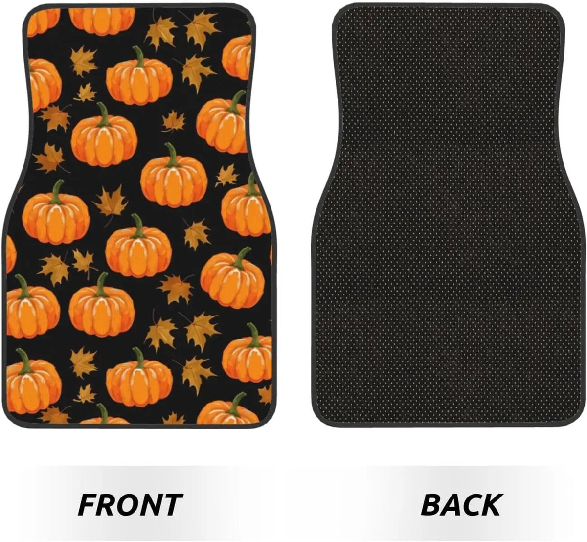 Maple Leaf Orange Car Floor Mats – 4-Piece All-Weather Set Car Floor Mats HIP