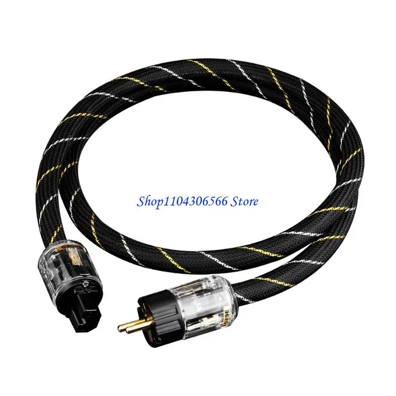 HiFi Power Cord Gold-Plated Contacts – Low Noise Audio Cable HiFi Power Cable HIP