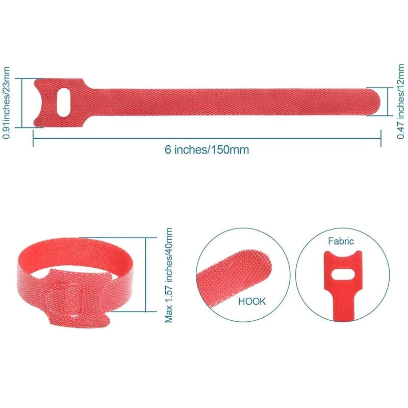 Reusable Cable Organizer & Cord Protector – 10/30/50 Pack Cable Organizer Set HIP