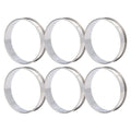 6pcs English Muffin Rings Preservative Double Volume Design Crumpet Rings DIY Production Easy Demoulding for Hamburger for Cake HIP 10cm