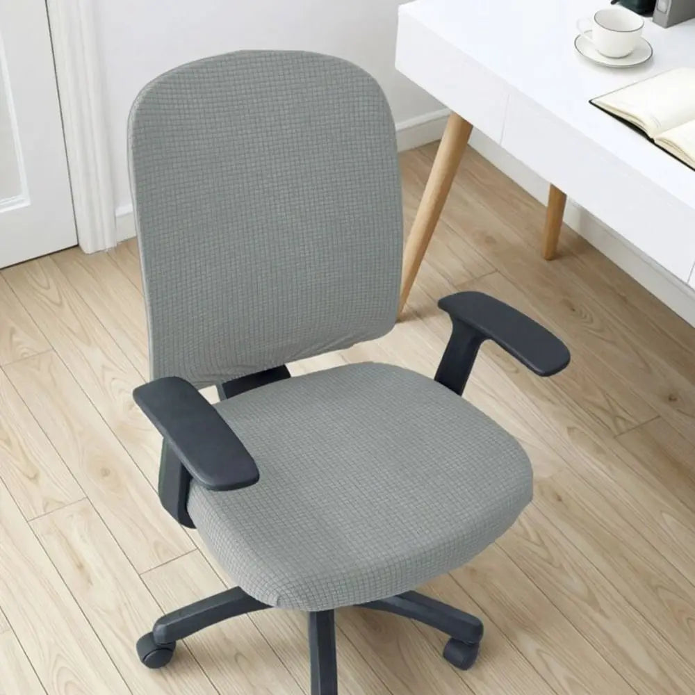 Elastic Waffle Office Chair Backrest Slipcover – Universal Fit Chair Backrest Cover HIP