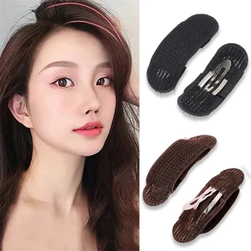 Reusable Hair Fluffy Pads Sponge Hair Base Styling Insert Tool Hair Puff Magic Clip Hair Donut Bun Maker Root Pad Hair Clip Set HIP