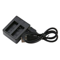 2-in-1 Dual Slot Battery Charger for SJCAM SJ4000 SJ5000 Camera Battery Charger HIP One size