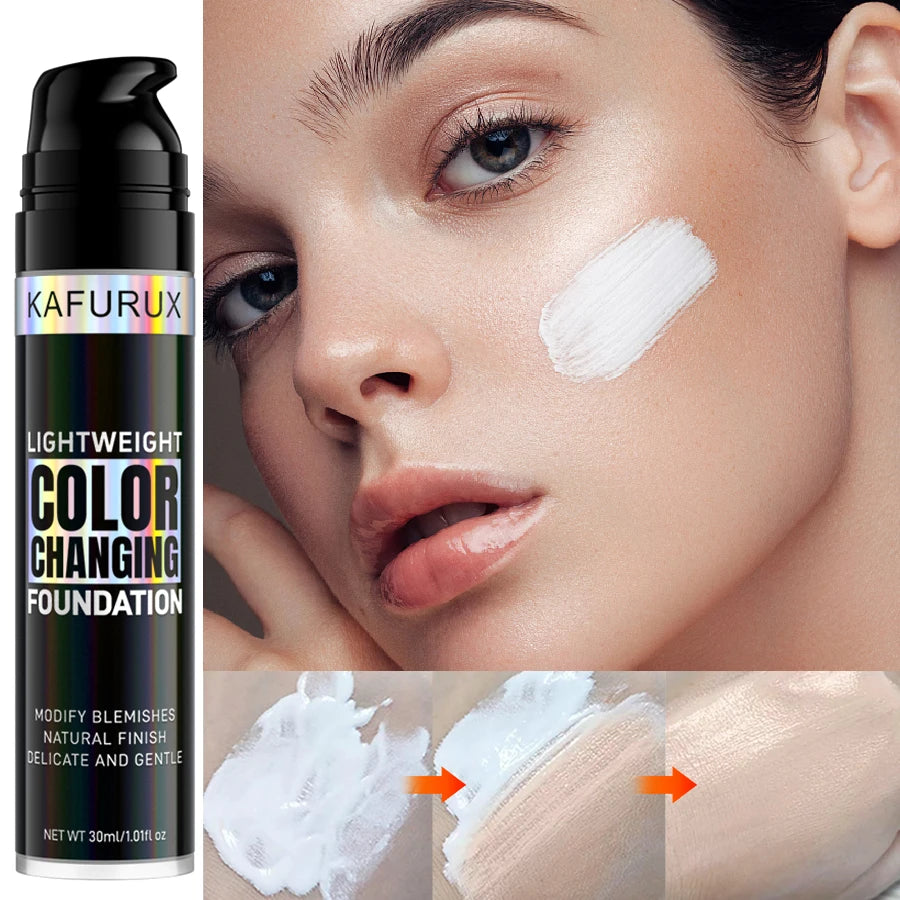 KAFURUX Color-Changing Liquid Foundation – Matte & Hydrating Liquid Foundation HIP