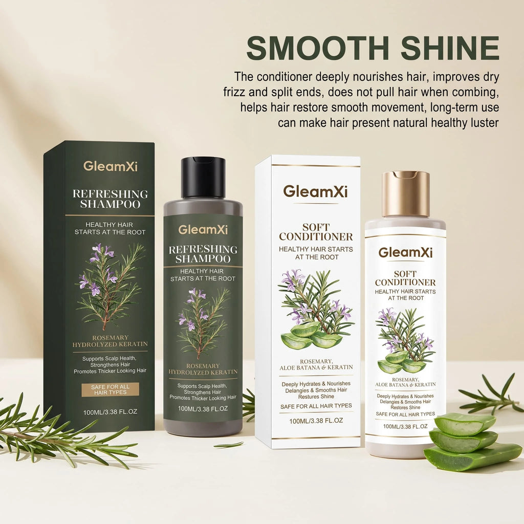 Rosemary Shampoo & Conditioner Set – Keratin & Hydrating Shampoo Conditioner Set HIP