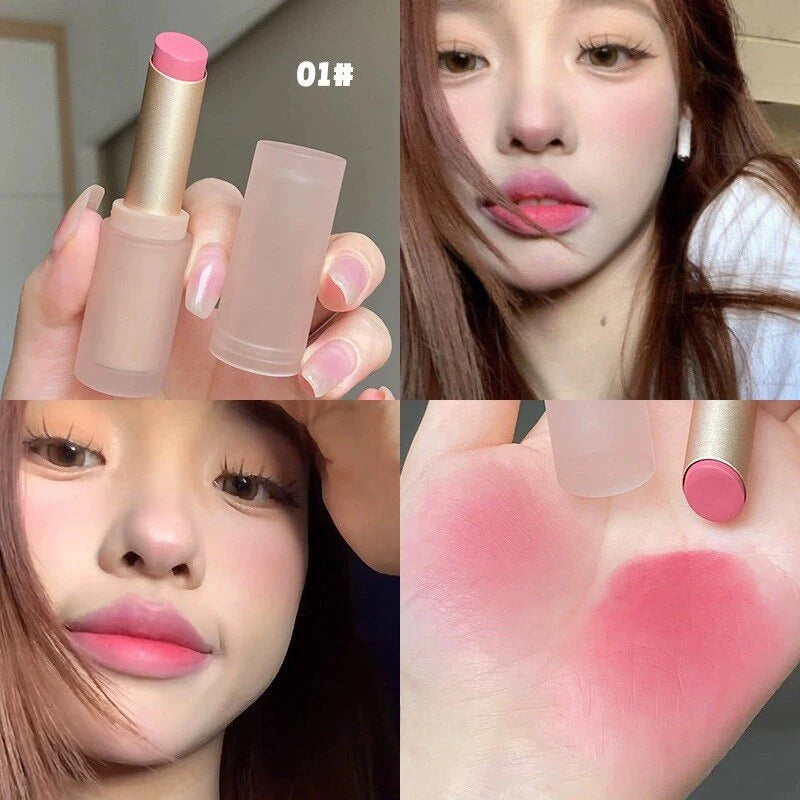 1/2Pc 6-color Matte Velvet Lipstick Silky Texture Without Drying Easy To Apply Long-lasting No-stick Velvet Mist Lipstick Makeup HIP 01-1Pc