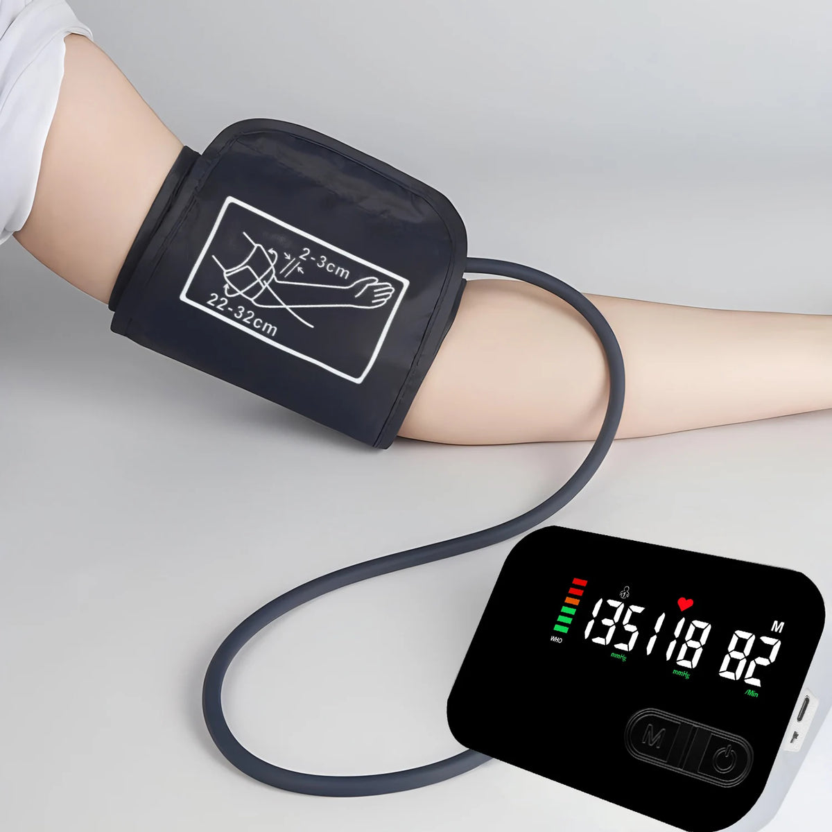 Fireurus Upper Arm Blood Pressure Monitor – Bluetooth & USB Blood Pressure Monitor HIP