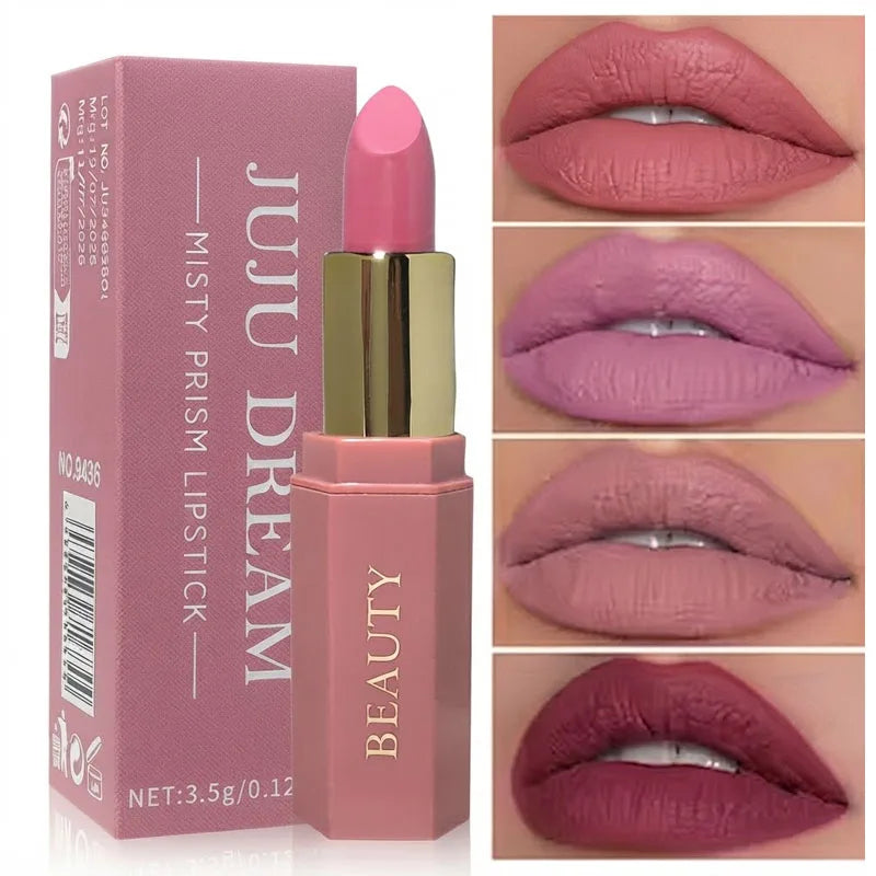 JUJU Dream 6-Pc Matte Velvet Lipstick Set – Waterproof & Glitter Lipstick Set HIP