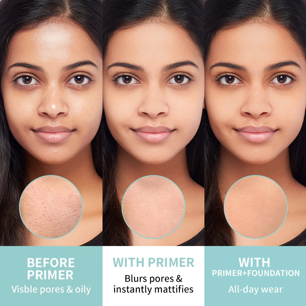 Pore No More Primer Base Makeup Matte Finish Primer Water & Sweat Resistant Long Lasting Oil Control won't cause acne Cosmetics HIP