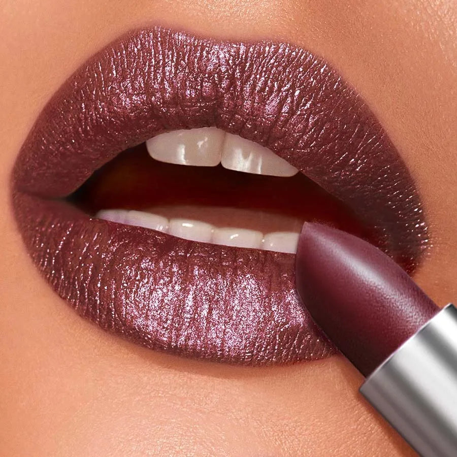 1 PC Red Metallic Lipstick Long Lasting Glitter Waterproof Lip Glaze Moisturize Luminous Liptint Shimmer Shiny Lipgloss Makeup HIP