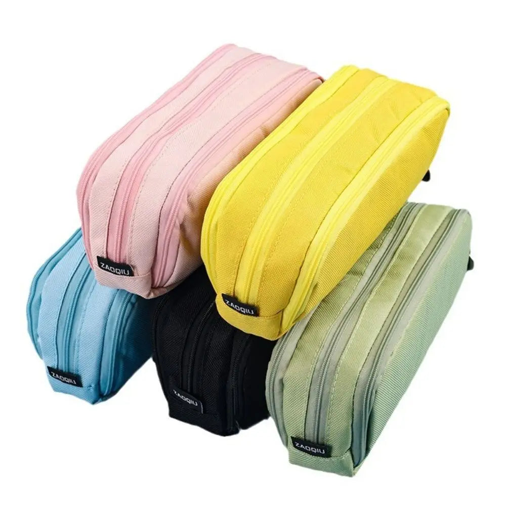 3-Layer Large Capacity Pencil Case – Zipper Stationery Organizer Pencil Case Organizer HIP