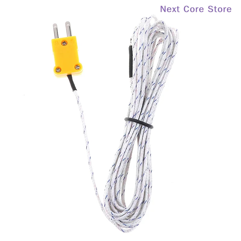 5m K-Type Thermocouple Temperature Sensor Probe Cable Wire Thermocouple Probe Wire HIP