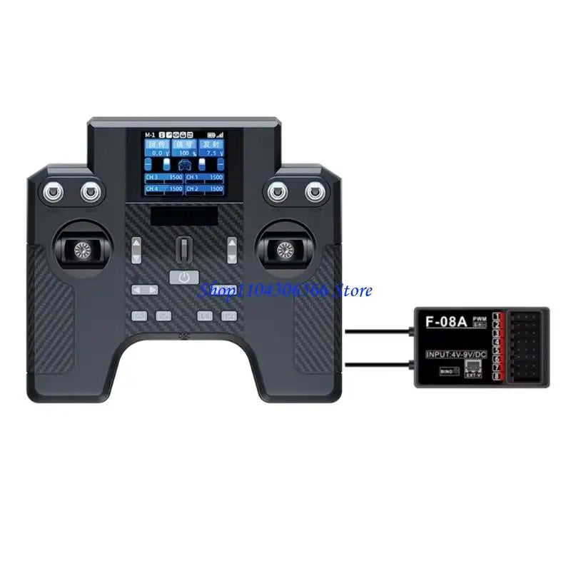 HT-8A 2.4G 8-Channel RC Transmitter & F-08A Receiver RC Transmitter HIP right hand CN