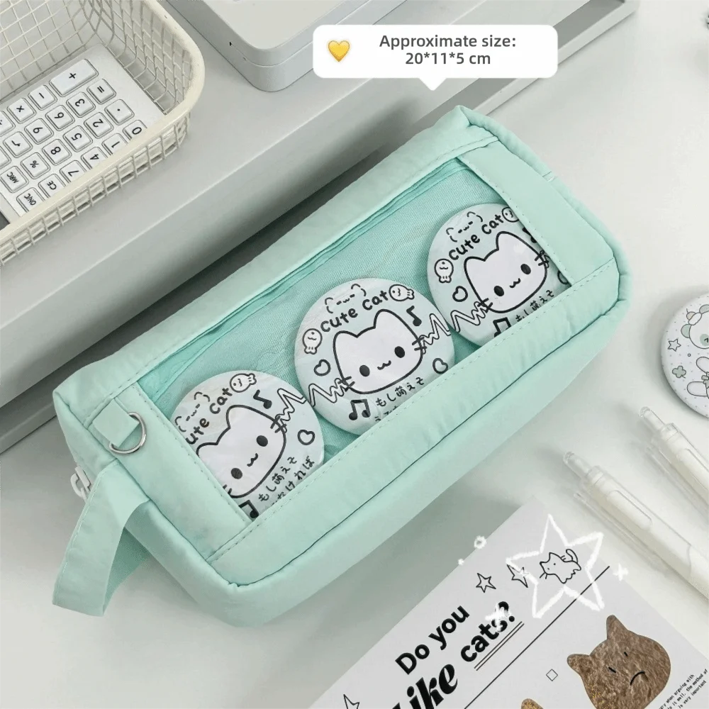 Large Capacity Pencil Case with Clear Window – Ita Style Pouch Pencil Case Pouch HIP
