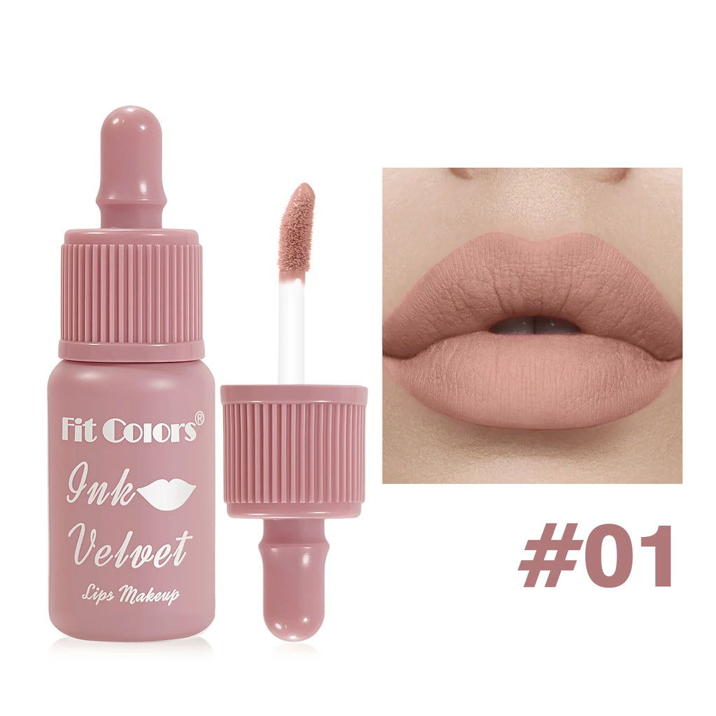 Fit Colors Velvet Matte Liquid Lipstick – Non-Stick Waterproof Liquid Lipstick HIP 01