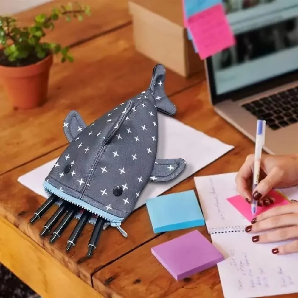 Shark Pencil Case – Large Capacity Zipper Pouch | HIP Pencil Case Pouch HIP