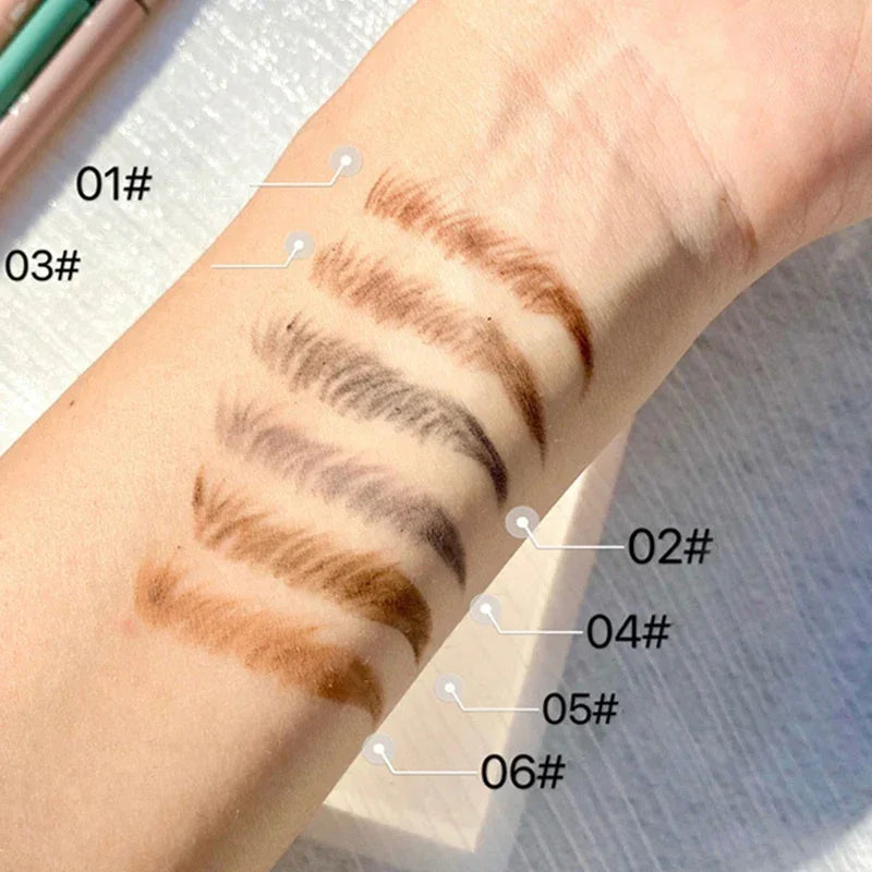 Maxfine Ultra Fine Triangle Eyebrow Pencil Precise Brow Definer Long Lasting Waterproof Morandi Cool Brown Eyebow Makeup 6 Color HIP