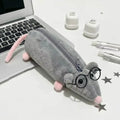 Cartoon Mouse Pencil Bag – Large Capacity Plush Stationery Pouch Novelty Pencil Case HIP A2
