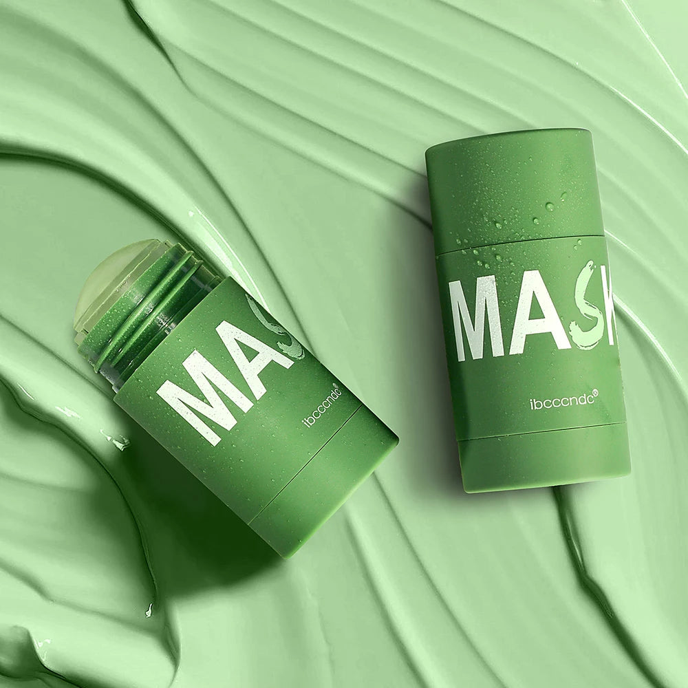Face Clean Mask Green Tea Cleansing Stick 40g Mask Shrink Pores Deep Blackhead Remover Facial Cleansing Moisturizing Skincare HIP