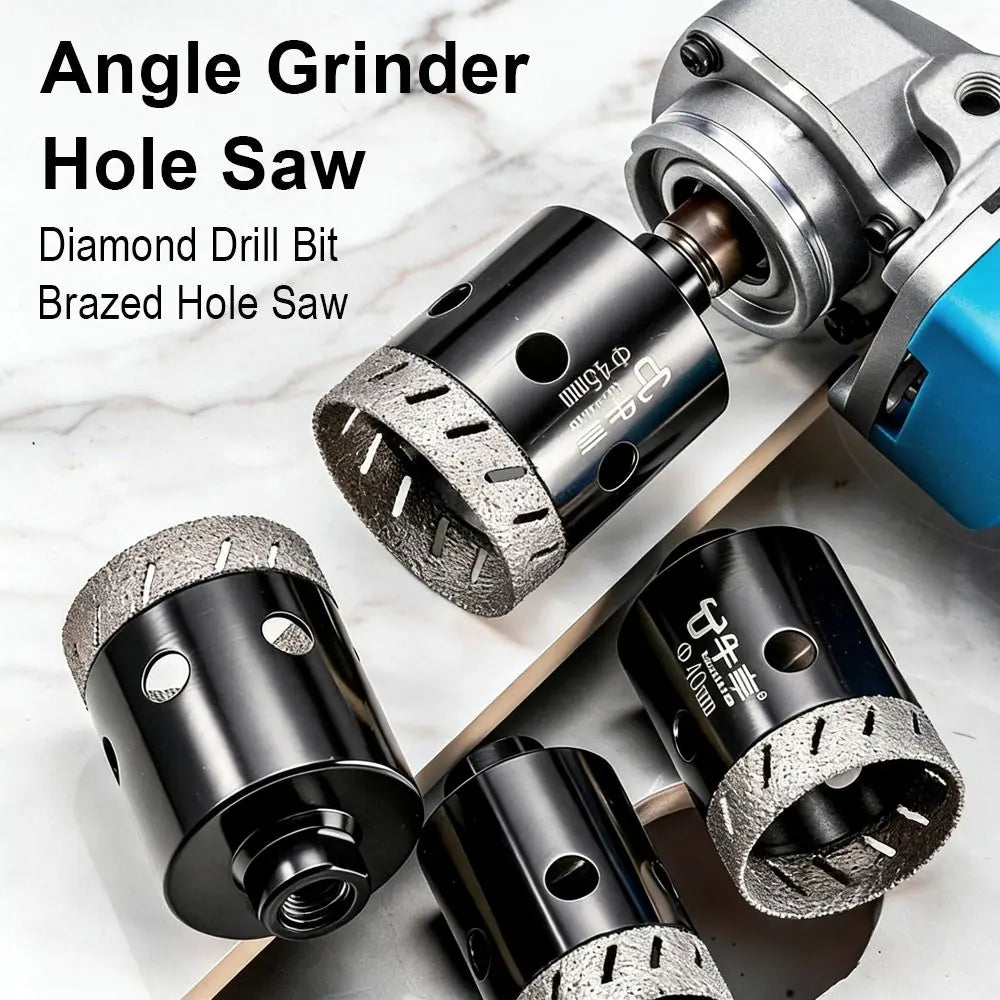 Diamond Tile Drill Bit – Dry Hole Saw for Angle Grinder Diamond Hole Saw Bit HIP